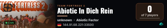 Abiotic In Dich Rein live status badge