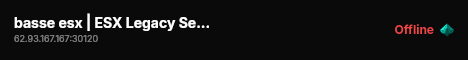 basse esx | ESX Legacy Server live status badge