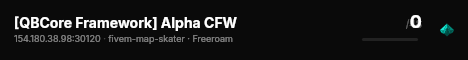 [QBCore Framework] Alpha CFW live status badge