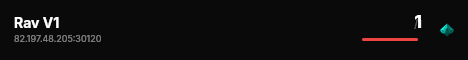 Rav V1 live status badge