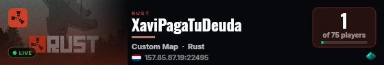 XaviPagaTuDeuda live status badge