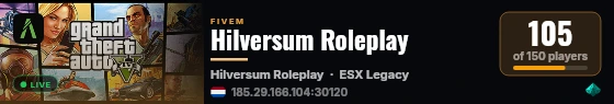Hilversum Roleplay live status badge