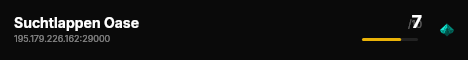 Suchtlappen Oase live status badge