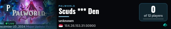 Scuds *** Den live status badge