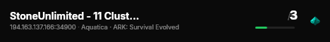 StoneUnlimited - 11 Cluster PVE - Aquantica - (v361.7) live status badge
