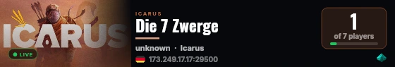 Die 7 Zwerge live status badge