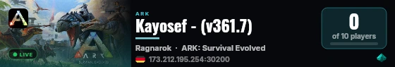 Kayosef - (v361.7) live status badge