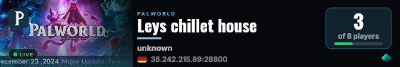 Leys chillet house live status badge