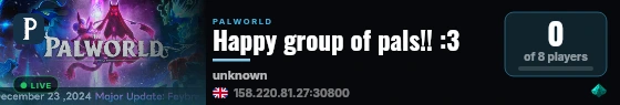 Happy group of pals!! :3 live status badge