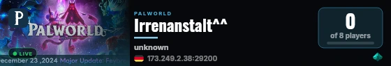 Irrenanstalt^^ live status badge