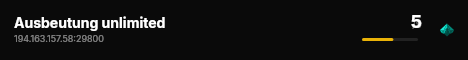 Ausbeutung unlimited live status badge