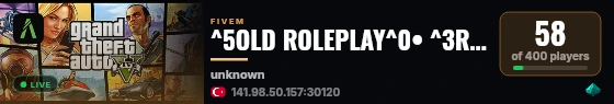 ^5OLD ROLEPLAY^0• ^3ROLEPLAY live status badge
