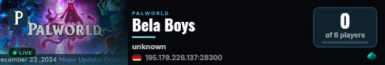 Bela Boys live status badge