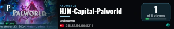 HJM-Capital-Palworld live status badge