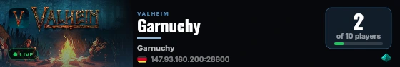 Garnuchy live status badge