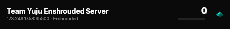 Team Yuju Enshrouded Server live status badge