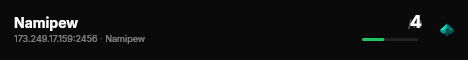 Namipew live status badge