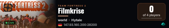 Filmkrise live status badge