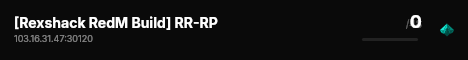 [Rexshack RedM Build] RR-RP live status badge