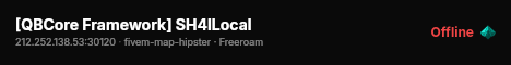 [QBCore Framework] SH4ILocal live status badge