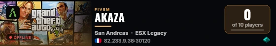 AKAZA live status badge