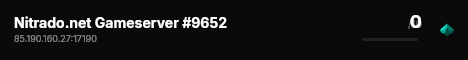 Nitrado.net Gameserver #9652 live status badge