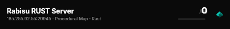 Rabisu RUST Server live status badge