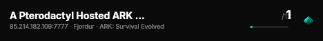 A Pterodactyl Hosted ARK Server - (v361.7) live status badge