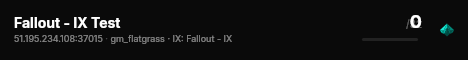 Fallout - IX Test live status badge