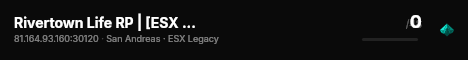Rivertown Life RP | [ESX Legacy] live status badge