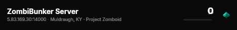 ZombiBunker Server live status badge