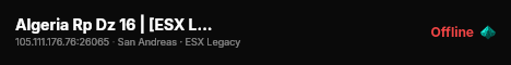 Algeria Rp Dz 16 | [ESX Legacy] live status badge