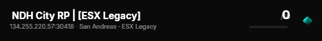  NDH City RP | [ESX Legacy] live status badge