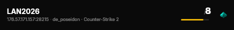 LAN2026 live status badge