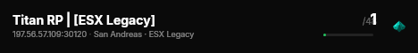 Titan RP | [ESX Legacy] live status badge