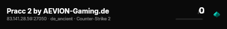 Pracc 2 by AEVION-Gaming.de live status badge