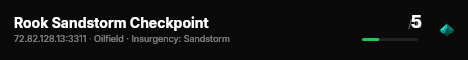 Rook Sandstorm Checkpoint live status badge
