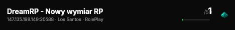 DreamRP - Nowy wymiar RP live status badge