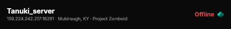 Tanuki_server live status badge