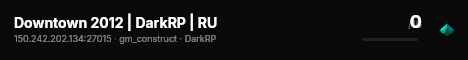 Downtown 2012 | DarkRP | RU live status badge