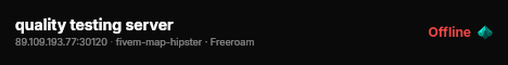 quality testing server live status badge