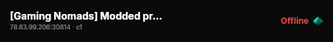 [Gaming Nomads] Modded private server live status badge