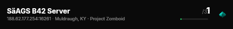 SäAGS B42 Server live status badge