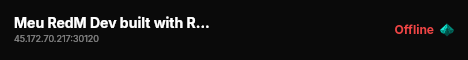 Meu RedM Dev built with RedM Basic Server! live status badge