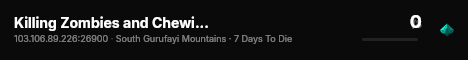 Killing Zombies and Chewing Gum live status badge