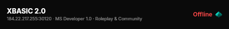 XBASIC 2.0 live status badge