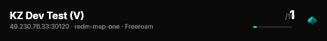 KZ Dev Test (V) live status badge