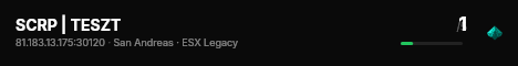 SCRP | TESZT live status badge