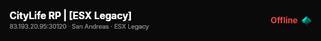 CityLife RP | [ESX Legacy] live status badge