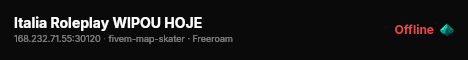 Italia Roleplay WIPOU HOJE live status badge